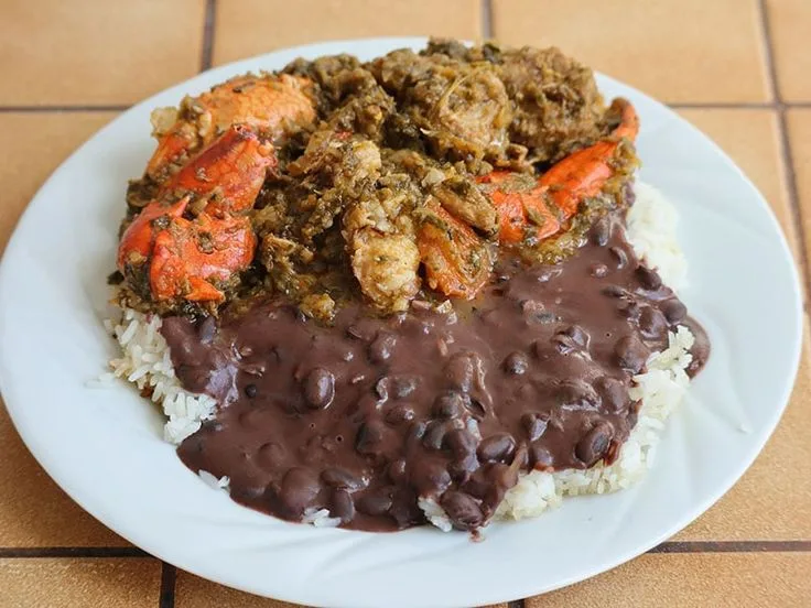 Haitian cuisine (Diri kole ak sòspwa, legim)